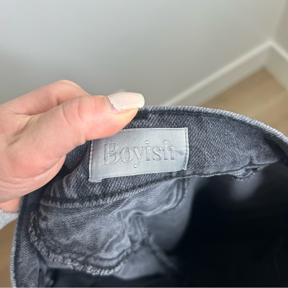 Boyish High Rise Mikey Black Jean in Moonstruck 24 - Picture 11 of 11